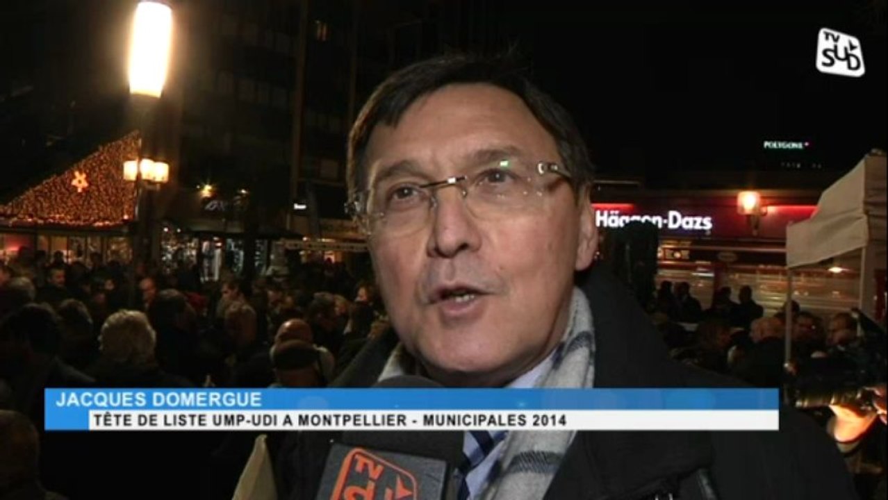 Elections municipales : le candidat UMP Jacques Domerge inaugure son QG de campagne