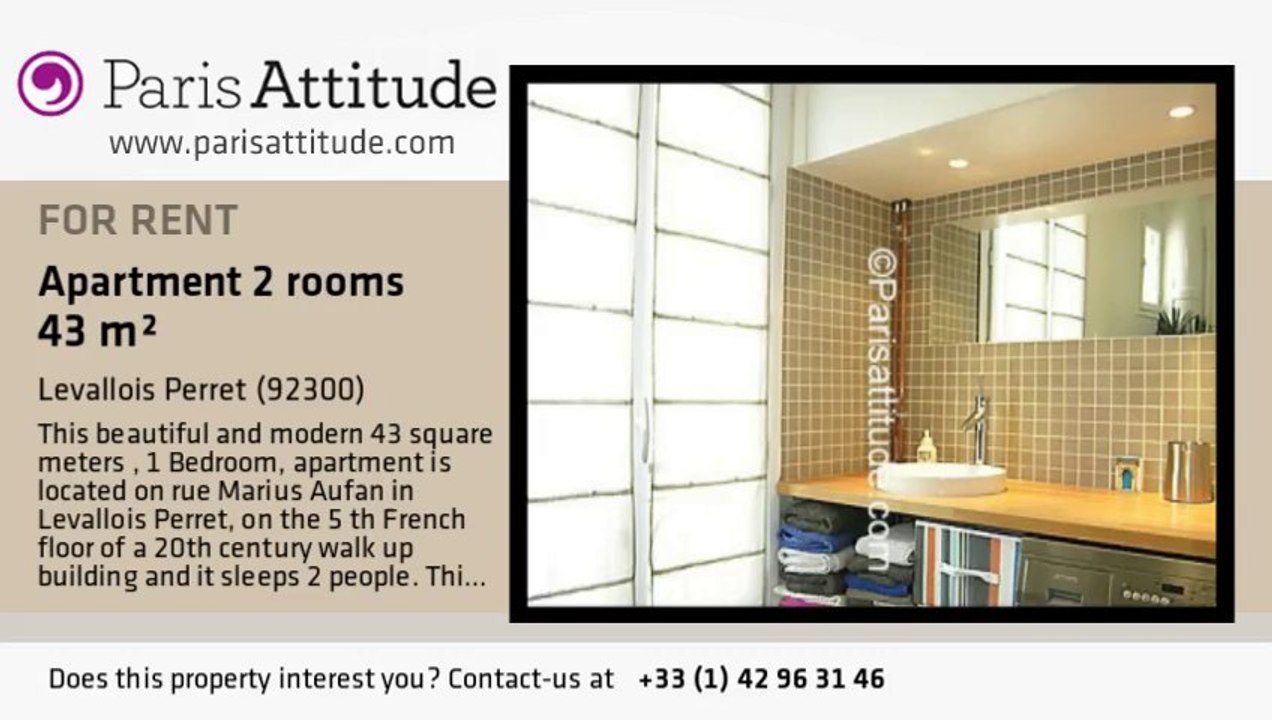 1 Bedroom Apartment for rent - Levallois Perret, Levallois Perret - Ref. 7567