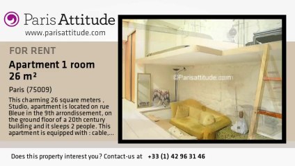 Studio Apartment for rent - Poissonnière, Paris - Ref. 6988