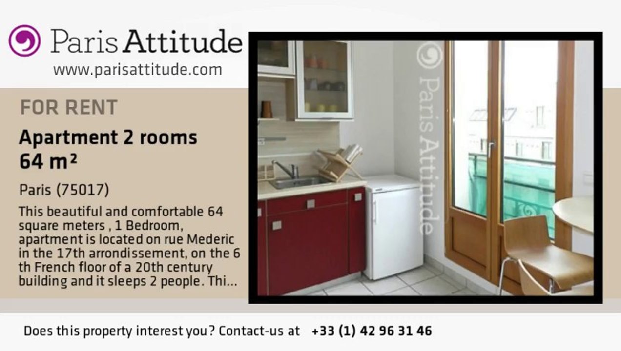 1 Bedroom Apartment for rent - Parc Monceau, Paris - Ref. 8352