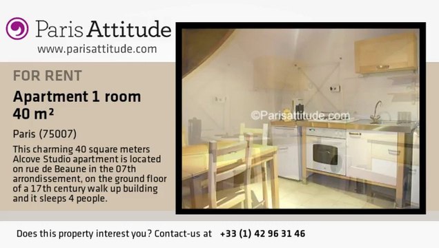 Alcove Studio Apartment for rent - St Germain, Paris - Ref. 3099