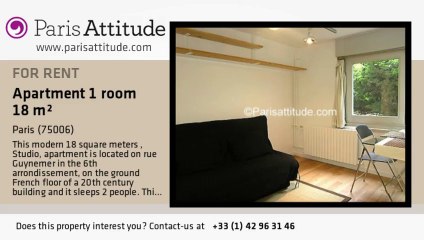 Studio Apartment for rent - Jardin du Luxembourg, Paris - Ref. 6084