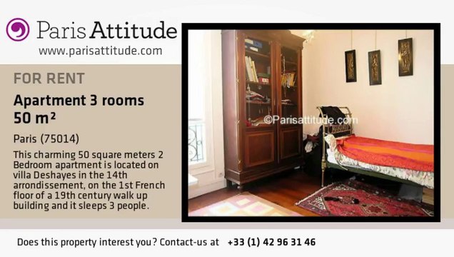 2 Bedroom Apartment for rent - Plaisance/Pernety, Paris - Ref. 3031