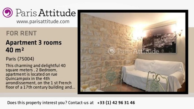 2 Bedroom Townhouse for rent - Centre George Pompidou, Paris - Ref. 8320