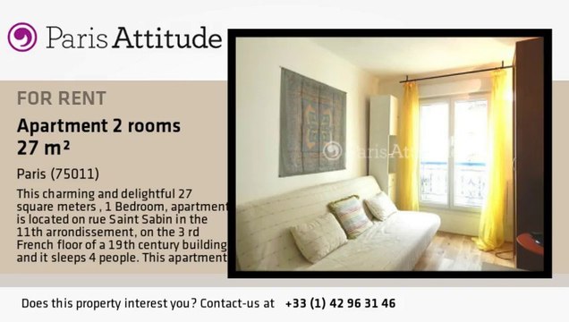 1 Bedroom Apartment for rent - Bastille, Paris - Ref. 8742