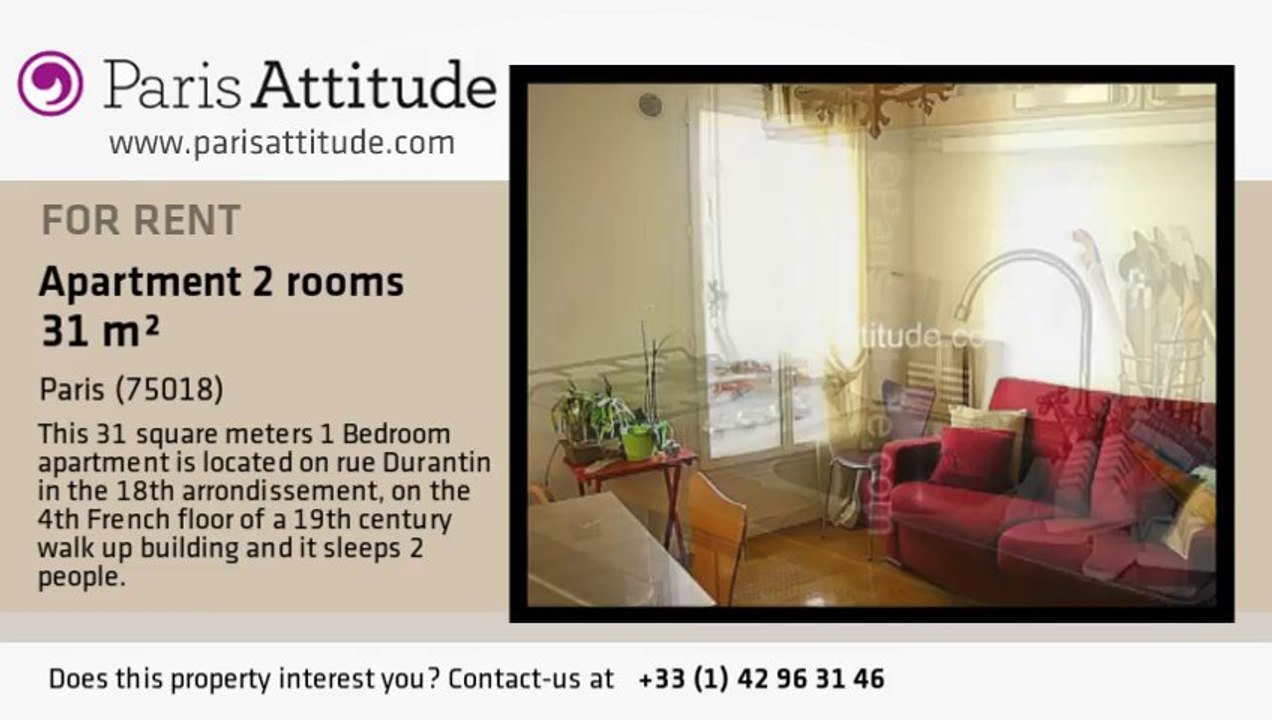 1 Bedroom Apartment for rent - Montmartre, Paris - Ref. 2775