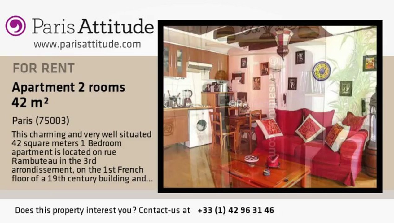 1 Bedroom Apartment for rent - Centre George Pompidou, Paris - Ref. 2475