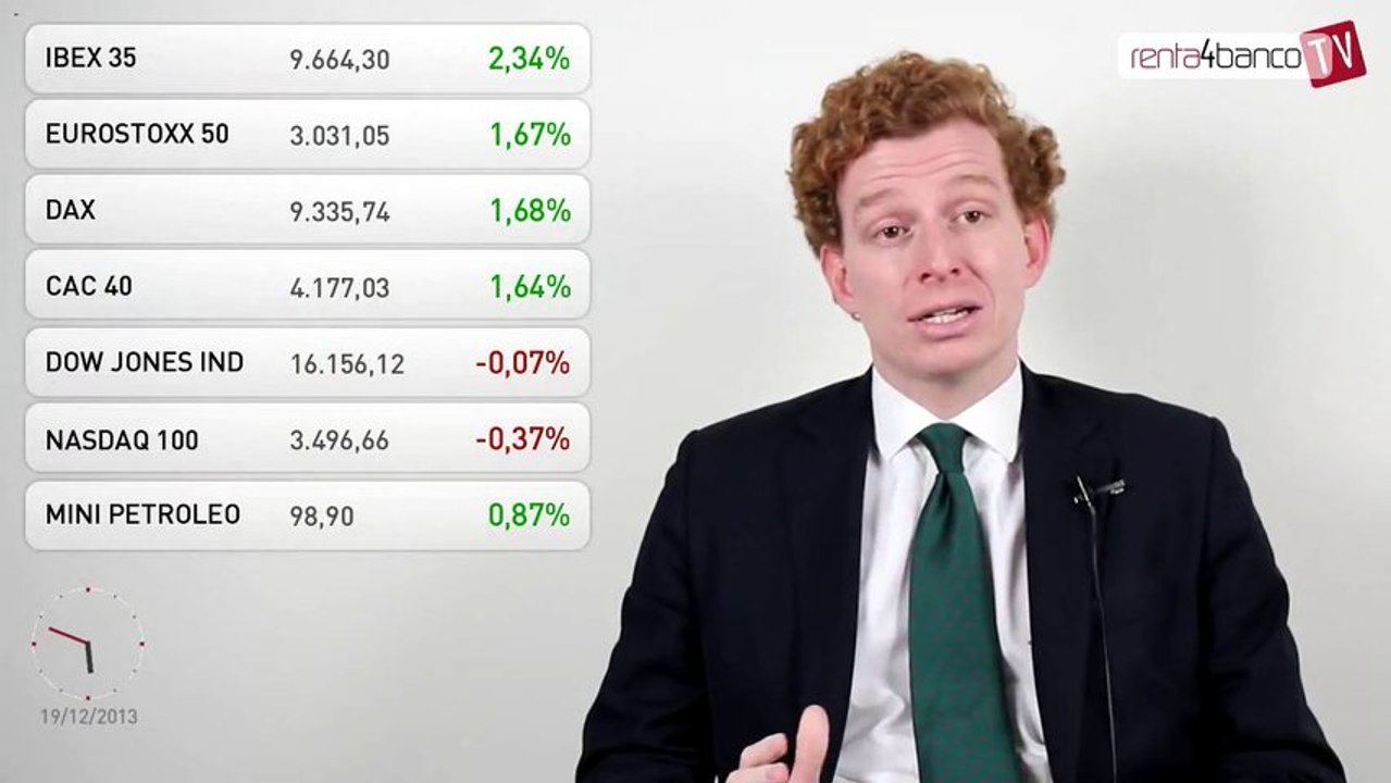 19.12.13 · Subidas generalizadas tras la reunión de la FED - Análisis del cierre de bolsas y mercados