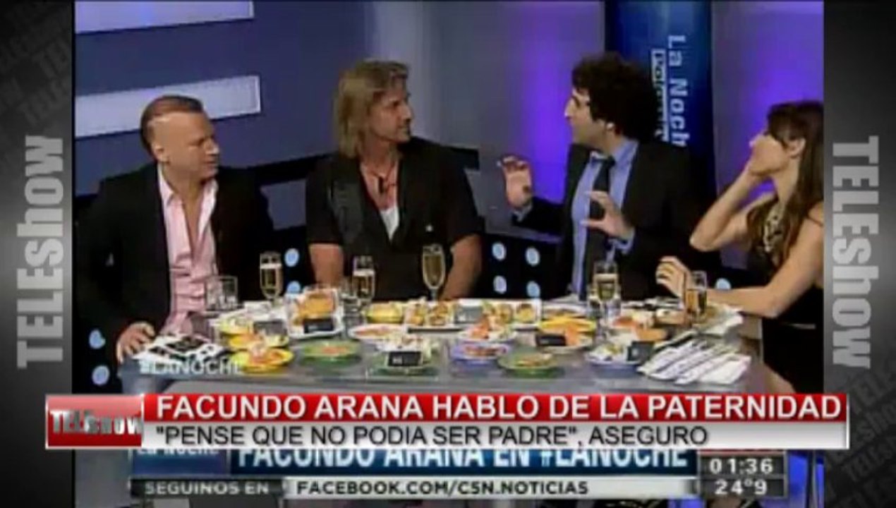 Facundo Arana en el programa  La Noche por C5N (Video Teleshow)