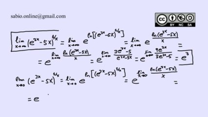 Cálculo de límites aplicando la regla de L'Hôpital IX