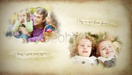 Old Memories Photo Album - Splatter Reveal - After Effects Template