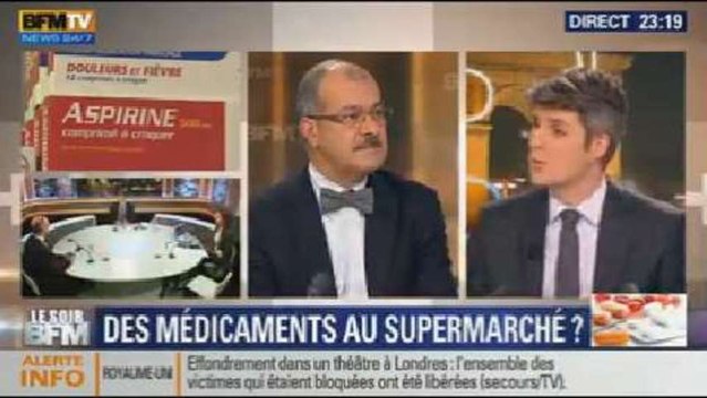 Le Soir BFM: les médicaments non remboursés: seront-ils vendus en supermarchés ? - 19/12 4/4