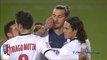 Epic: Ezequiel Lavezzi honked the gigantic nose Zlatan Ibrahimovic - Rennes Vs PSG 2013