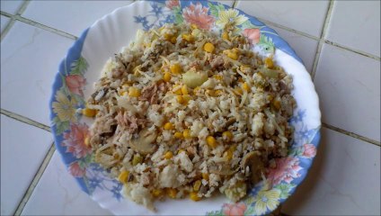 La salade de riz au thon