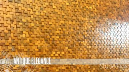 Romana Ancient Wood Mosaic For Interior Decor - Mysterious Beauty & Antique Elegance
