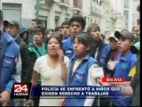 Policía de Bolivia reprime niños que protestaban por ley contra el trabajo infantil