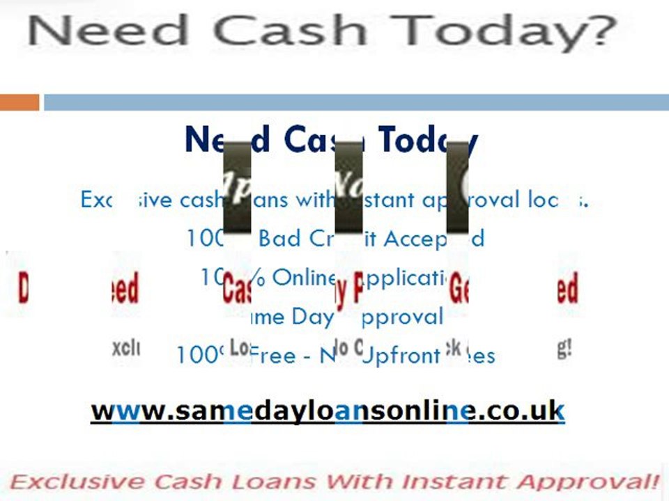 Same Day Loans Online
