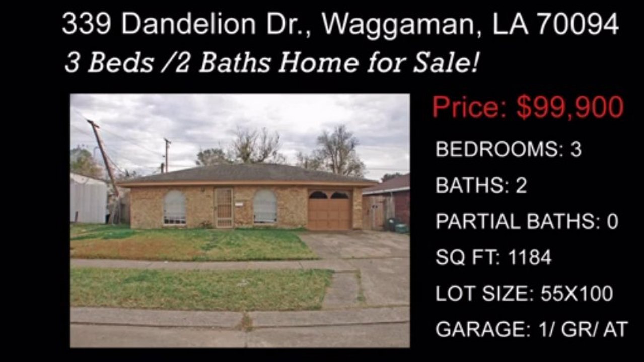 339 Dandelion Dr., Waggaman, LA 70094