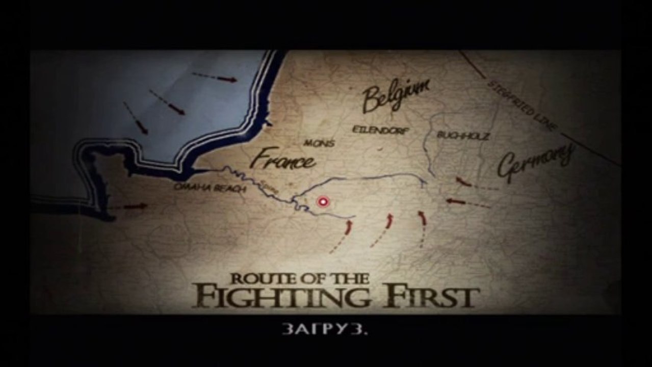 Call of Duty 2 Big Red One Gameplay Played on X360 Russian