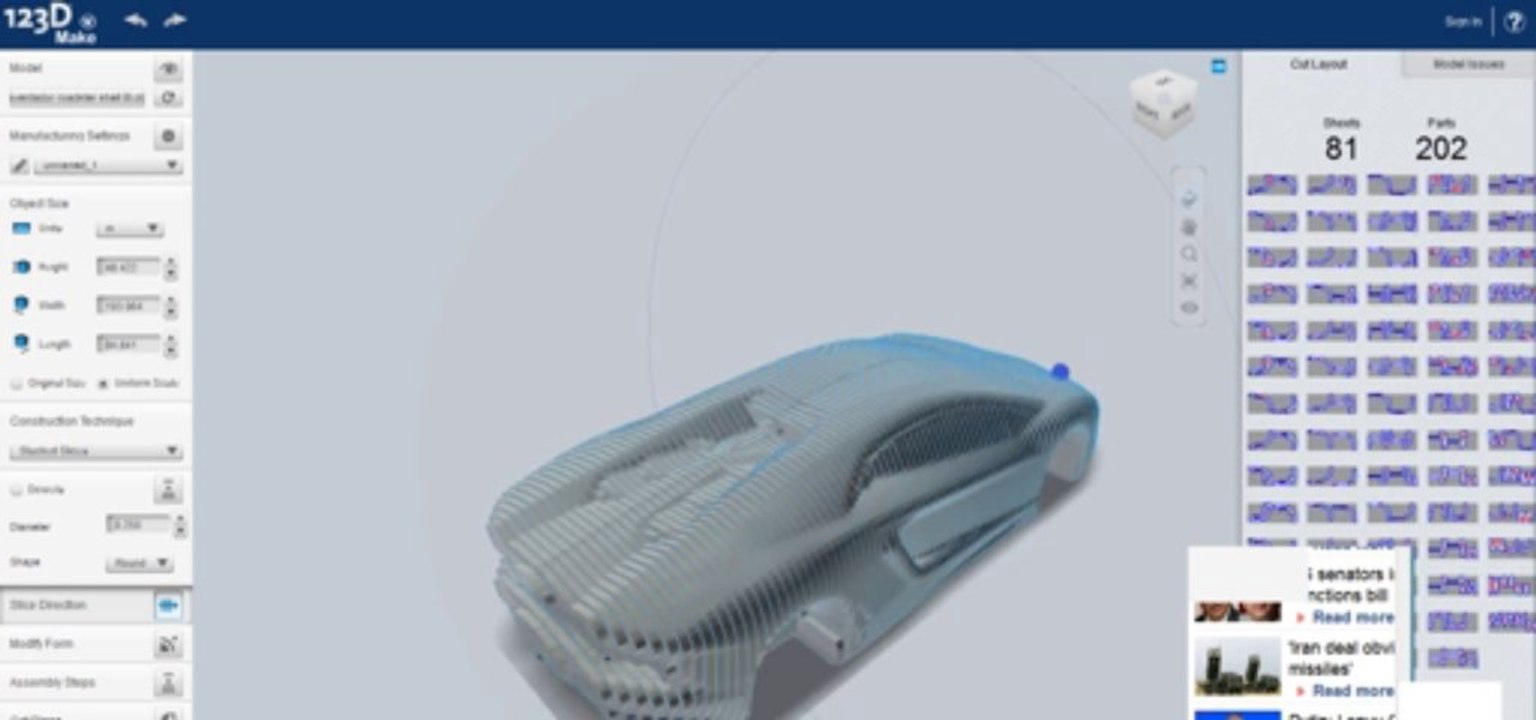 Autodesk 123D Make Sample