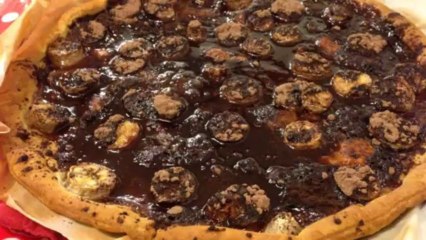 Tarte bananes-chocolat