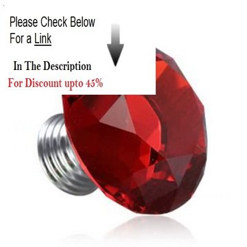 Clearance Clear Diamond Crystal Glass 40mm Kitchen Bedroom Toliet Door Knobs Handle Drawer