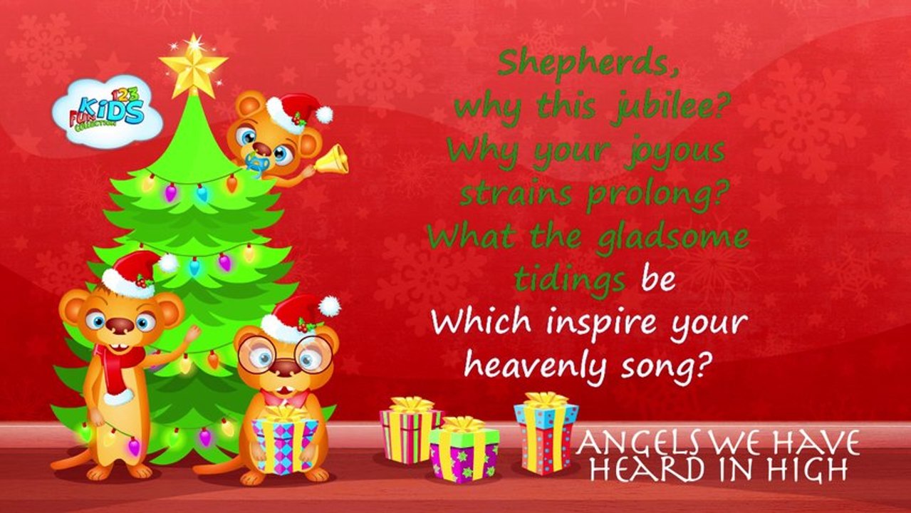 Christmas Carol - Angels We Have Heard on High  + Lyrics (karaoke)