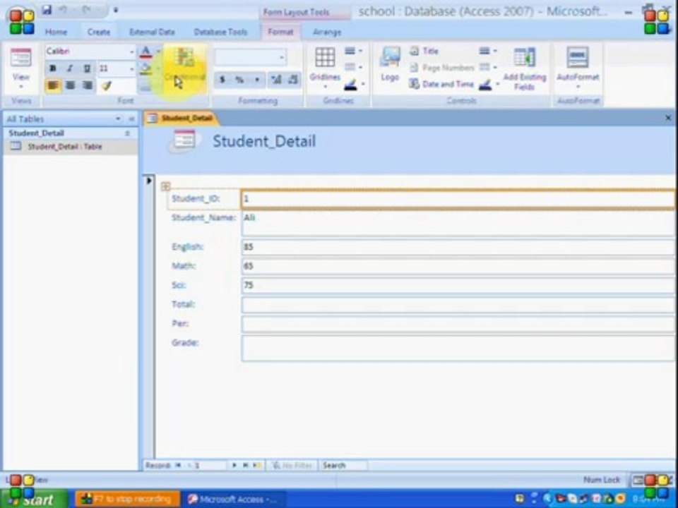 MS Access in Urdu Tutorial Part-5