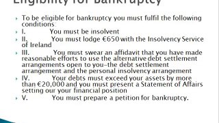 The New Bankruptcy Procedure in Ireland for 2014