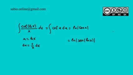 Integrales II - Sustitución o cambio de variable