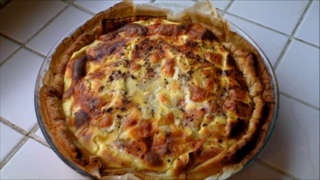 recette de la quiche saumon et mozzarella