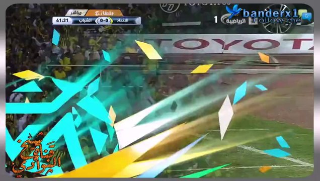 الاتحاد و الشباب دوري جميل 2013 هدف الاول مختار فلاته