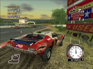 FlatOut Gameplay Played on X360