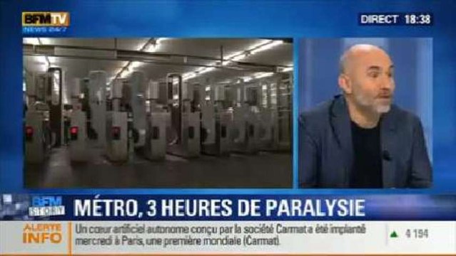 BFM Story: les quatre lignes du métro parisien sont paralysées pendant trois heures - 20/12