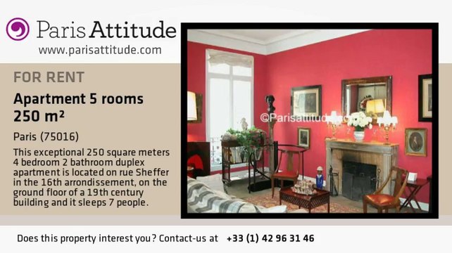 4 Bedroom Duplex for rent - Trocadéro, Paris - Ref. 228