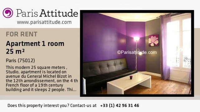 Studio Apartment for rent - Porte Dorée, Paris - Ref. 7266