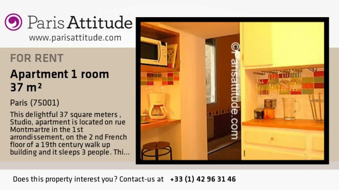 Studio Apartment for rent - Châtelet, Paris - Ref. 1633
