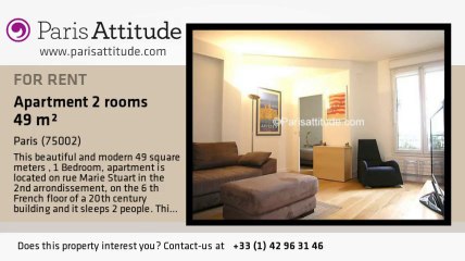 1 Bedroom Apartment for rent - Montorgueil, Paris - Ref. 5944