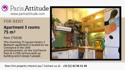 2 Bedroom Apartment for rent - Montmartre, Paris - Ref. 2898