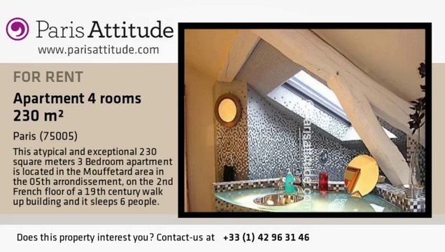 3 Bedroom Duplex for rent - Port Royal, Paris - Ref. 2951