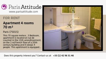 3 Bedroom Apartment for rent - Parc André Citroën, Paris - Ref. 4212