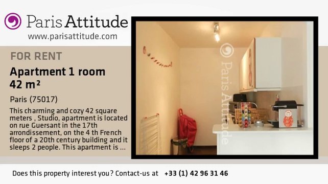 Studio Apartment for rent - Porte Maillot/Palais des Congrès, Paris - Ref. 8108