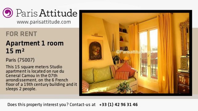 Studio Apartment for rent - Tour Eiffel, Paris - Ref. 1874