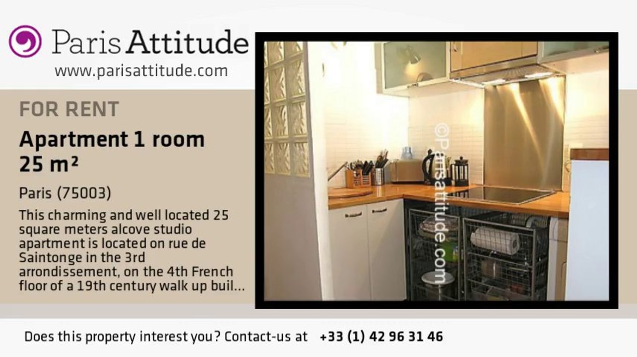 Alcove Studio Apartment for rent - Temple, Paris - Ref. 4920