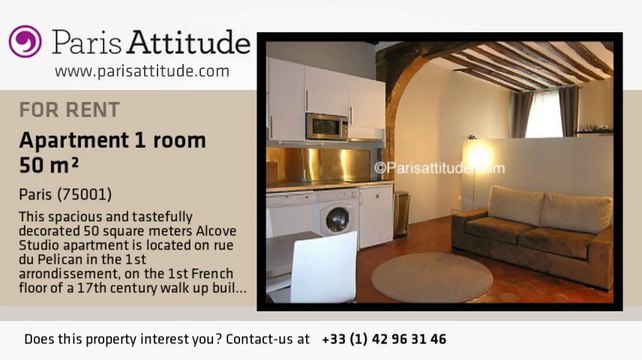 Alcove Studio Apartment for rent - Palais Royal, Paris - Ref. 1938