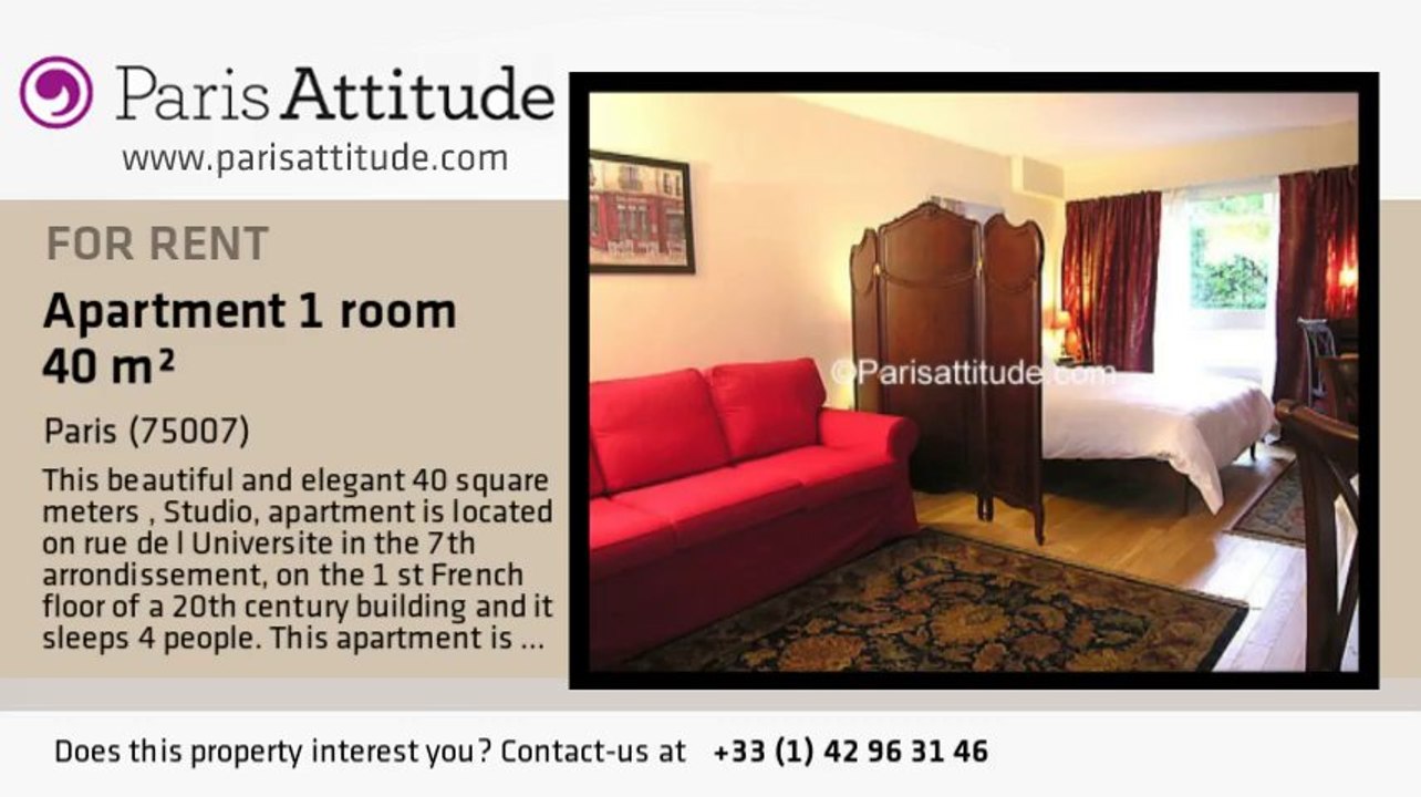 Studio Apartment for rent - Tour Eiffel, Paris - Ref. 6619