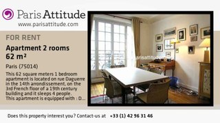 1 Bedroom Apartment for rent - Denfert Rochereau, Paris - Ref. 1471
