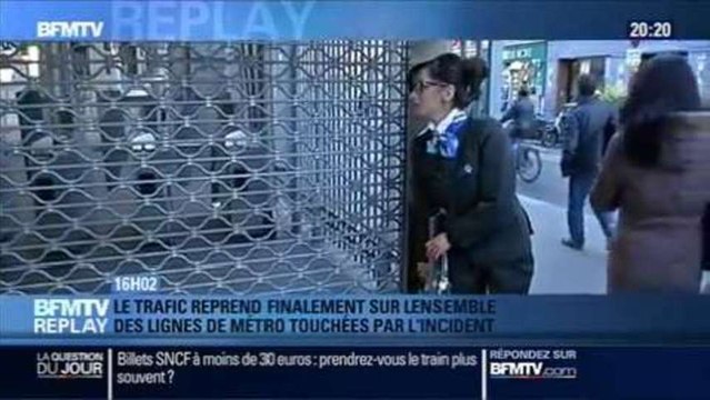 BFMTV Replay: la fermeture exceptionnelle des quatre lignes de métro parisien - 20/12