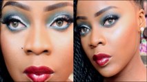 Full Face Makeup Tutorial | Holiday Glitz by AYMONEGIRL