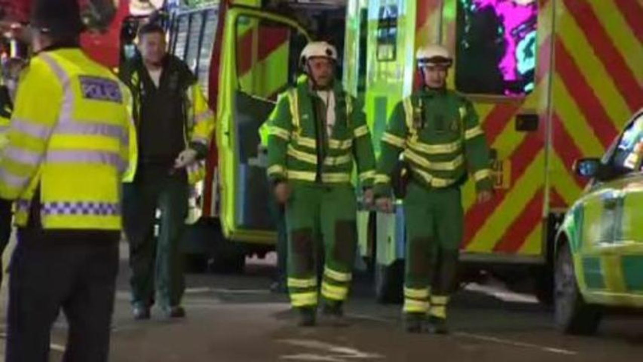 London theatre collapse injures scores